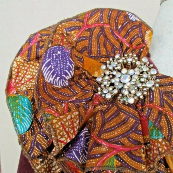 Steampunk Ruffle Jacket 18 Upcycle Boho - Picture 5 of 7